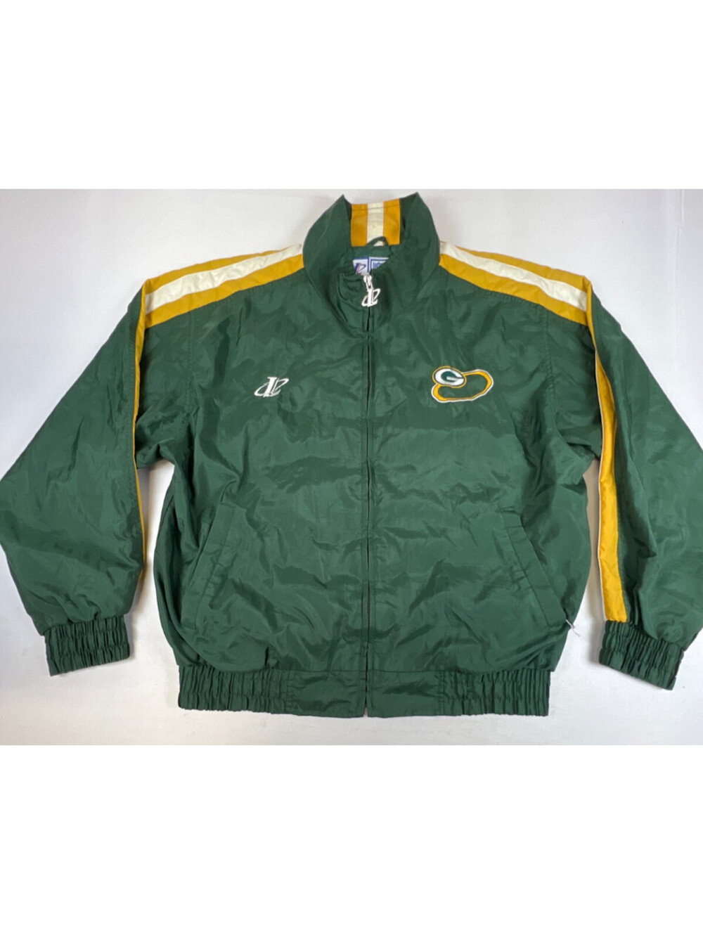 Vintage 90s Logo Athletic NFL Green Bay Packers Full Zip Jacket Size Large